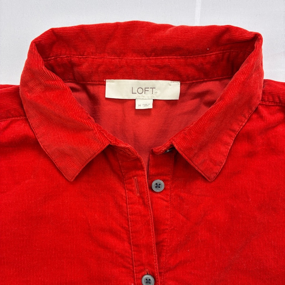 Loft Corduroy Everyday Relaxed Pocket Tunic Shirt - Picture 3 of 10